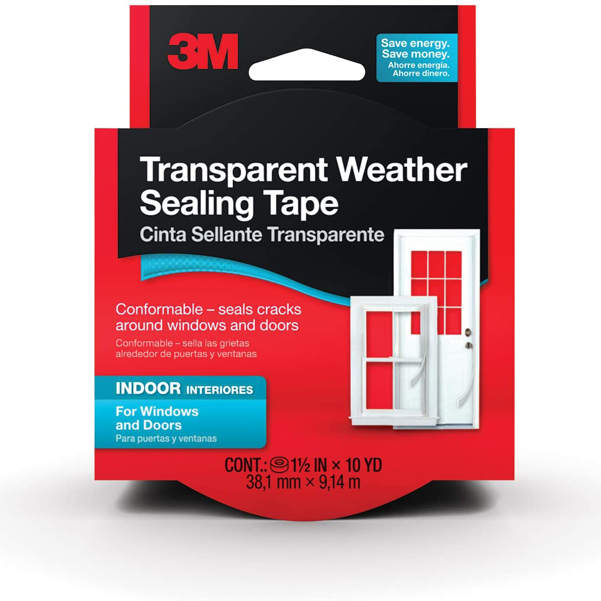 3M 2110NA Indoor Transparent Weather Sealing Tape