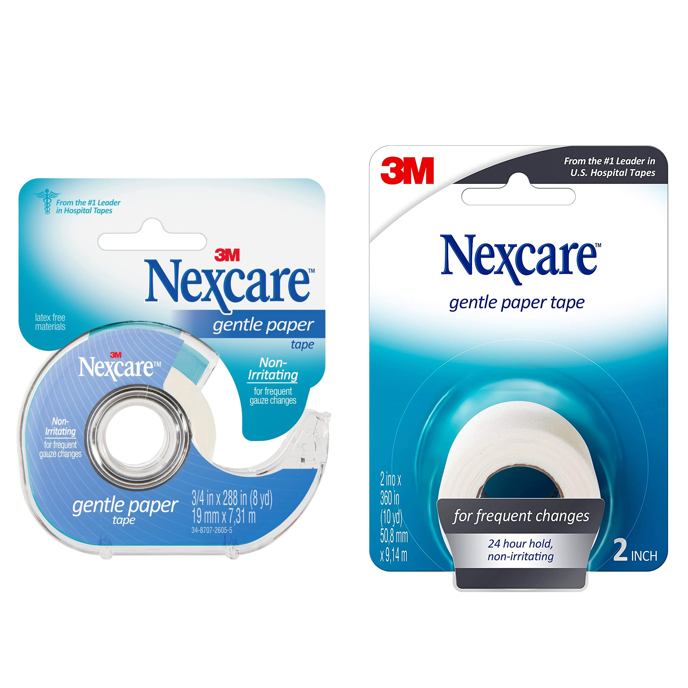 Nexcare™ Gentle Paper Tape Dispenser 789 3/4 in x 8 yd 19 mm x 7.31 mm 