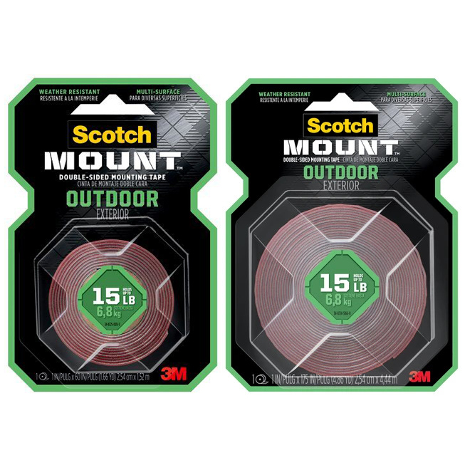 3M Outdoor Scotch-Mount Double-Sided Mounting Tape