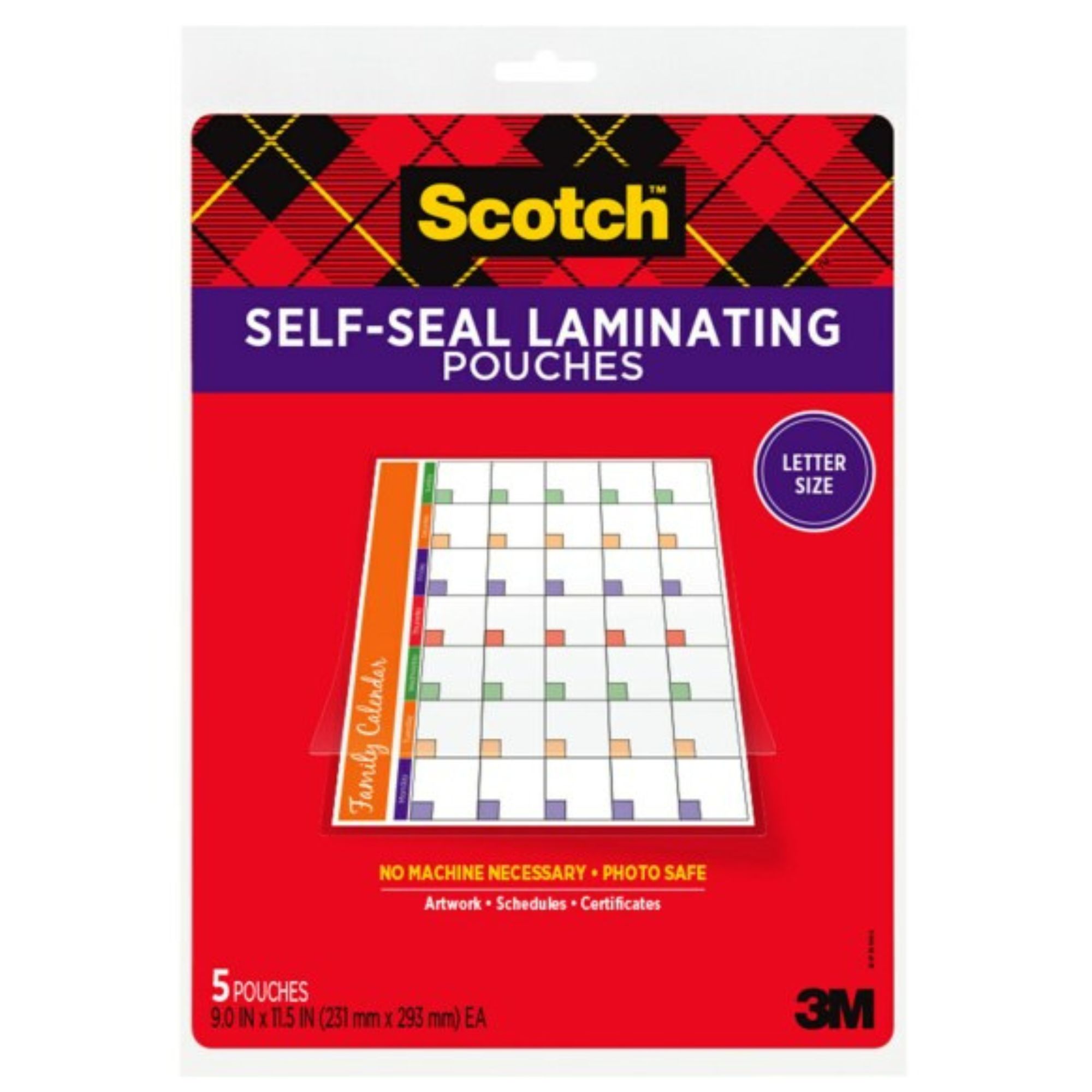 Scotch Self-Sealing Laminating Pouches [No Machine Required]