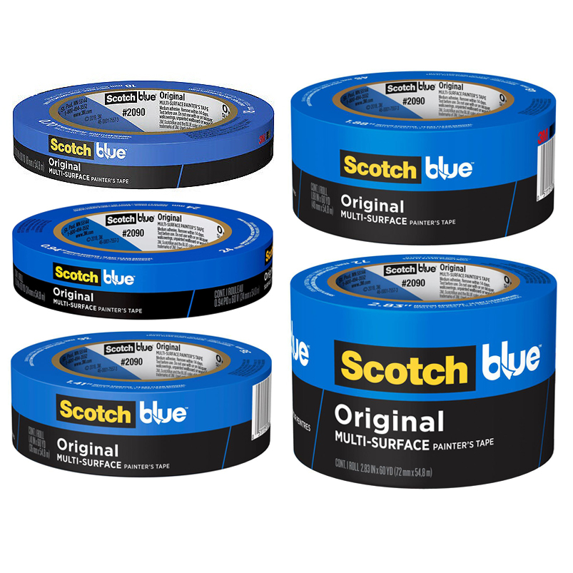 Blue Painters Tape Masking Tape/No Seeping/30 Days UV Resistant/0.94inch60yard 3pk 