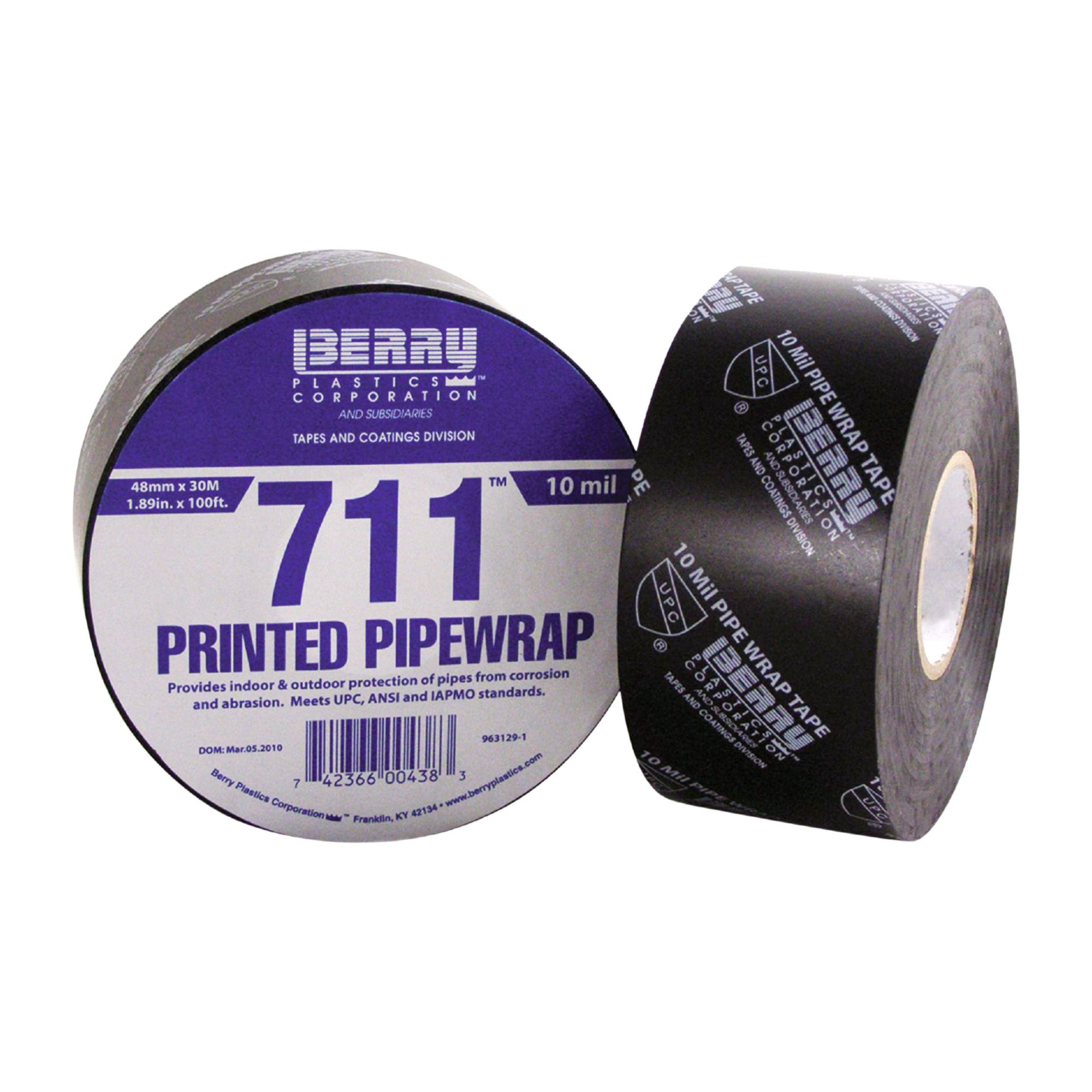 Berry Plastics 711D PVC Utility Pipewrap Tape