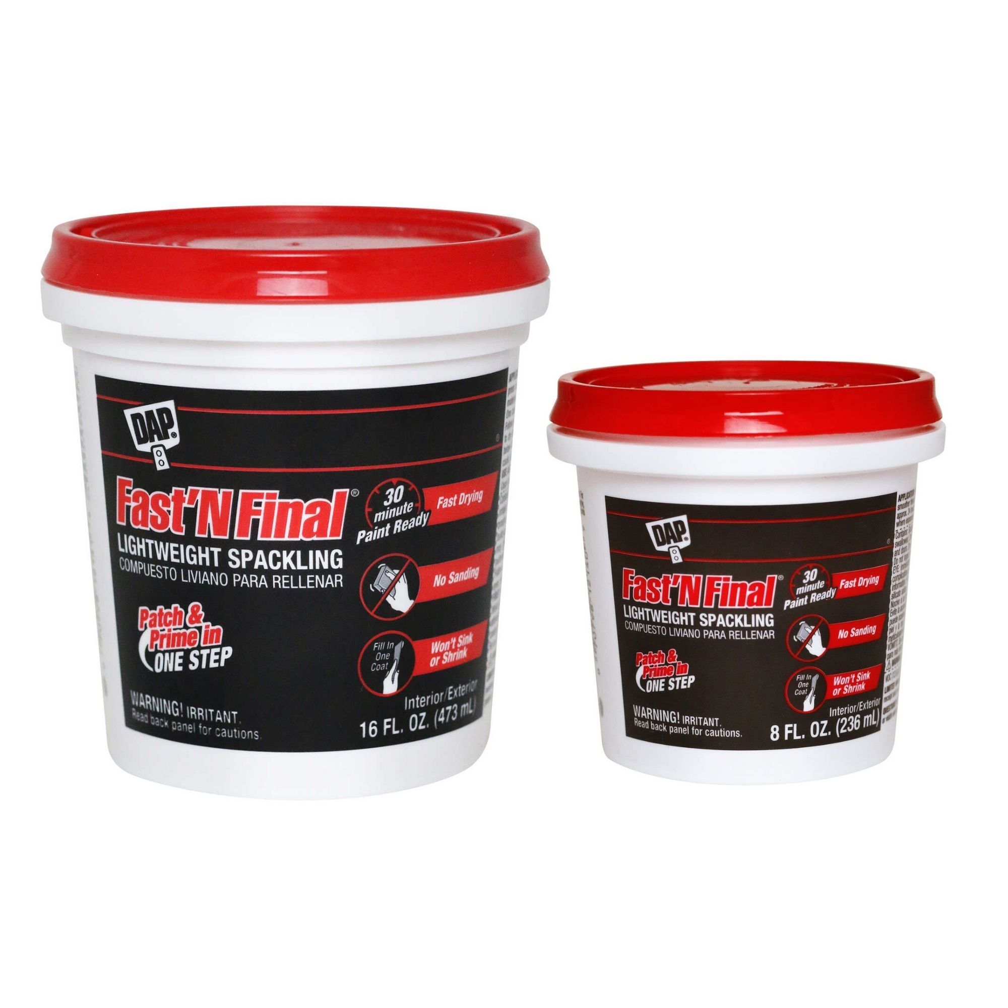 Dap 12143 FastN Final White Lightweight Spackling Gallon 1gal Dap 12143 FastN Final White Lightweight Spackling Gallon 1gal