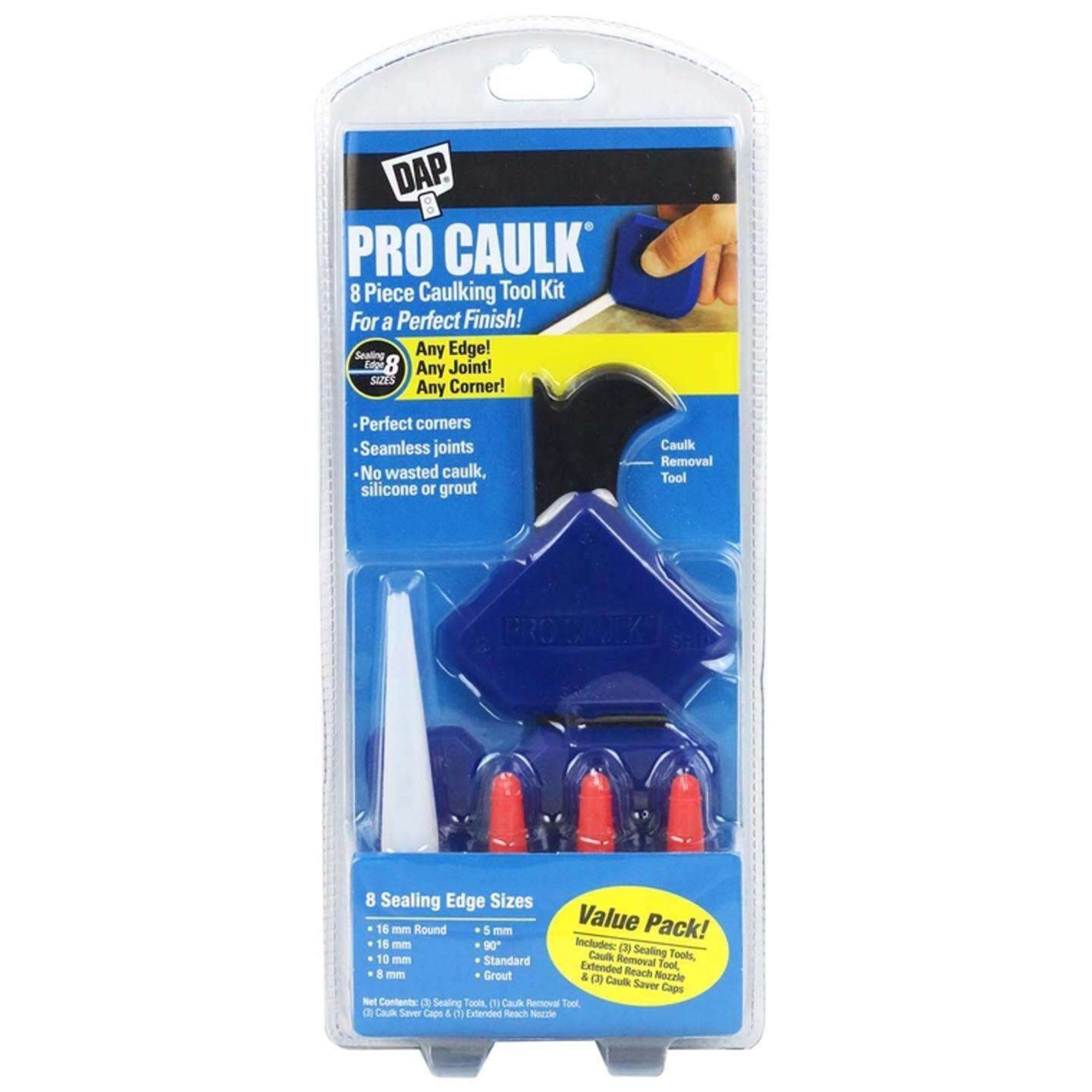 DAP PRO CAULK 8 Piece Caulking Tool Kit