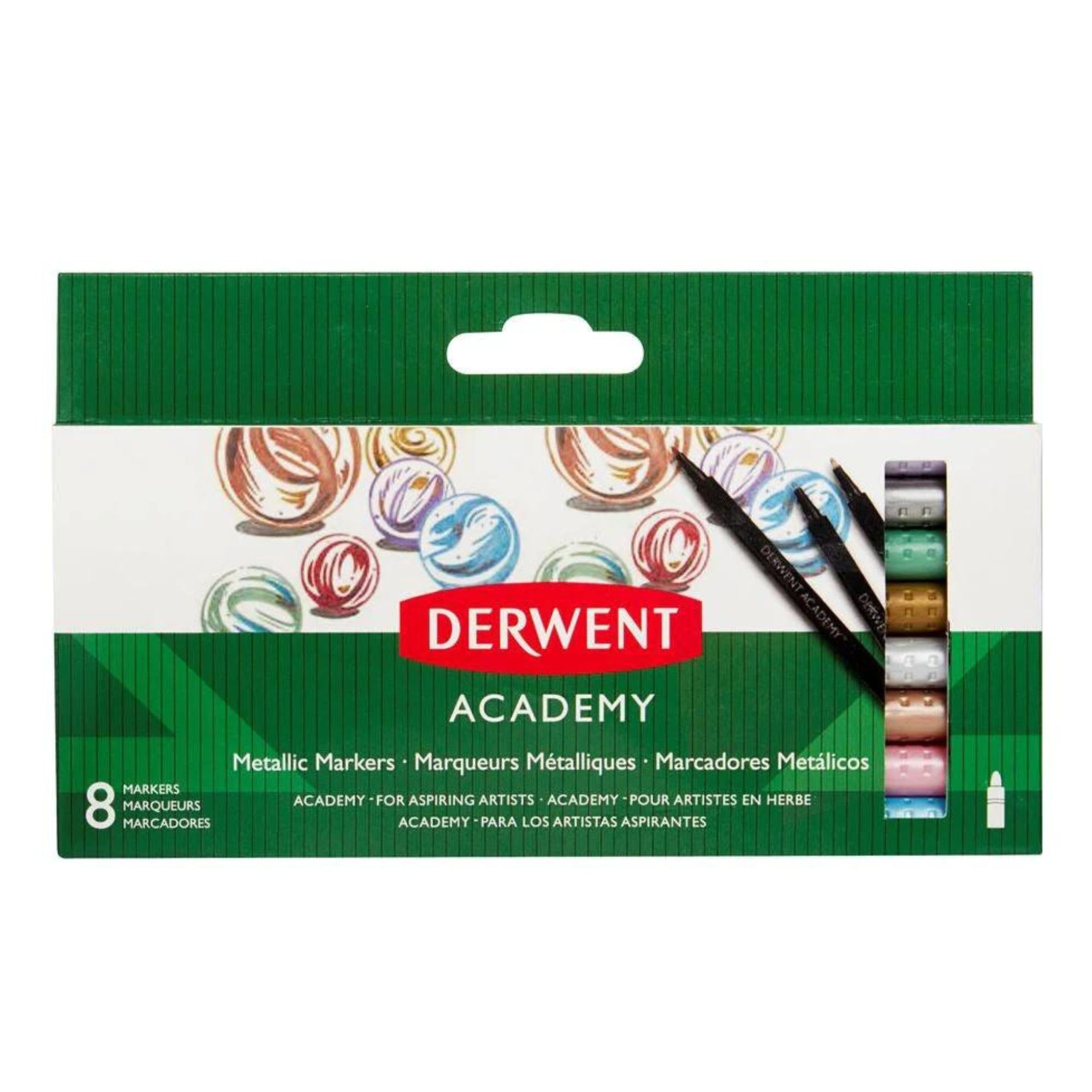 Derwent 98212 Academy Metallic Markers