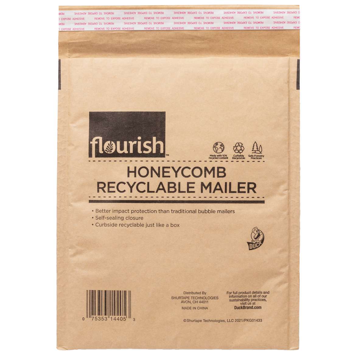 Duck Brand Flourish Honeycomb Mailers
