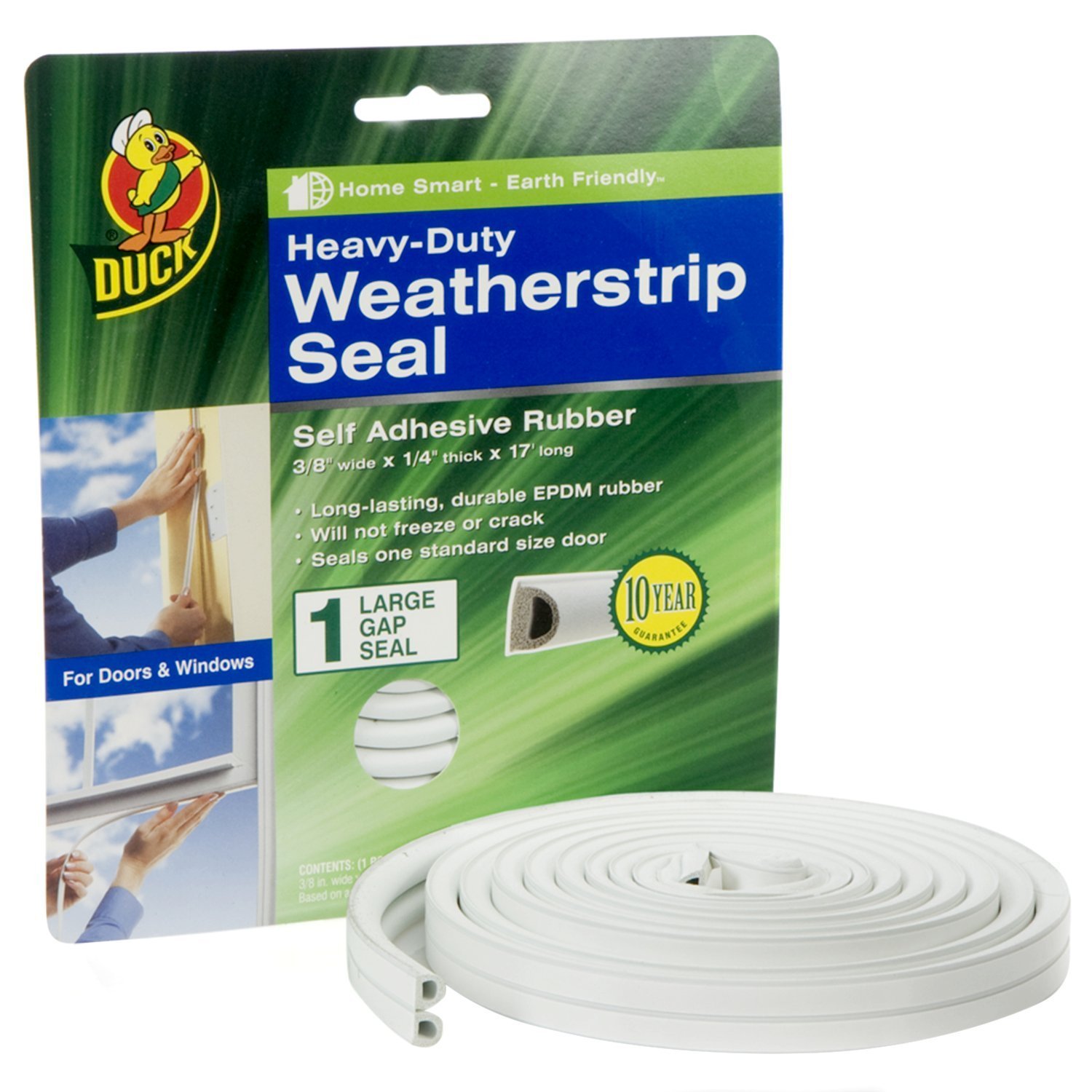 Duck Brand Heavy-Duty Weatherstrip Seal [EPDM Rubber]
