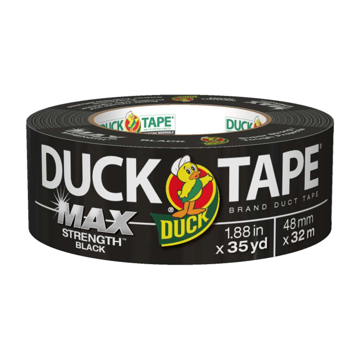 1-Pack 1.88 Inch x 45 Yard Silver Duck Max Strength 240201 Duct Tape 