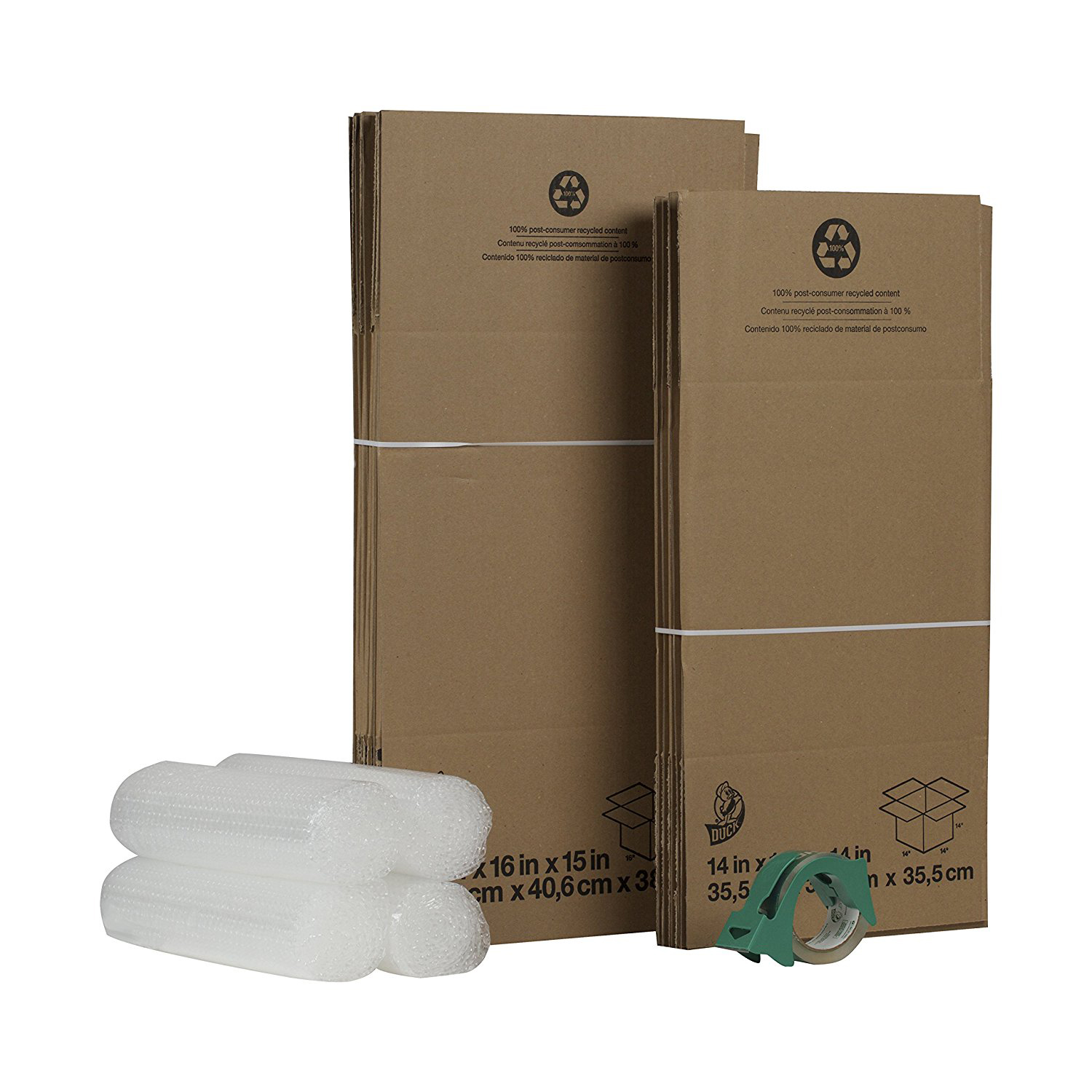 Duck Brand Moving Kit Boxes, Tape &amp; Packing Material