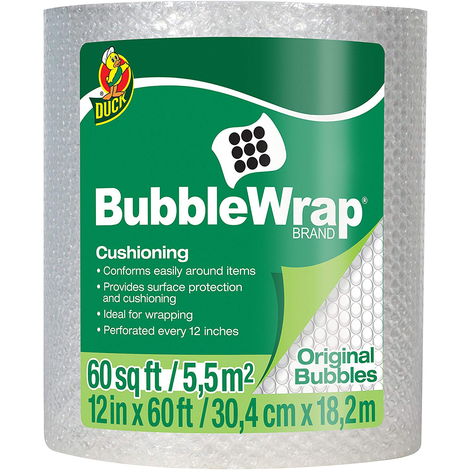 Duck Brand Original Bubble Wrap Cushioning [3/16 inch bubbles]