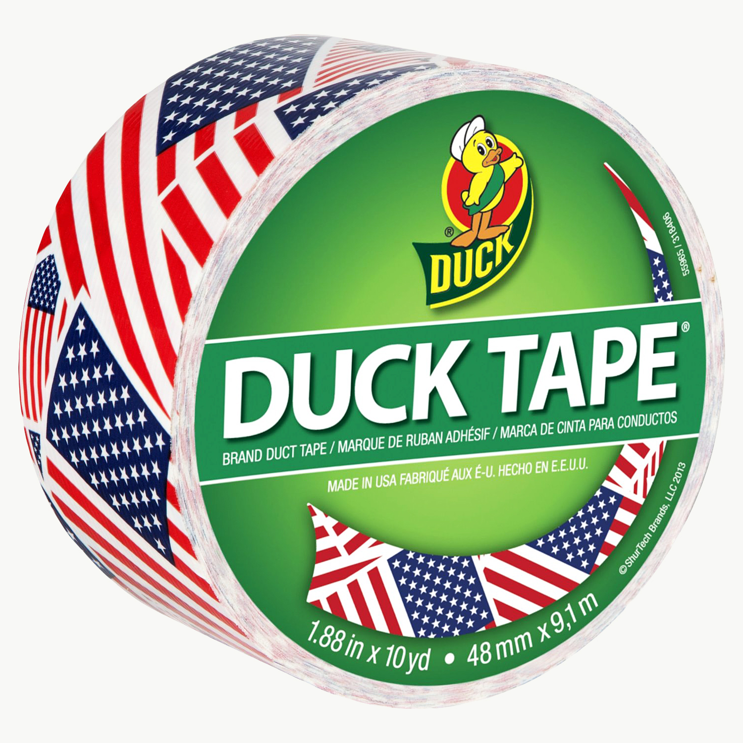Duck 1061070 Indoor/Outdoor Yellow Solid Pattern Duct Tape 15 L yd x 1.88 W in. 