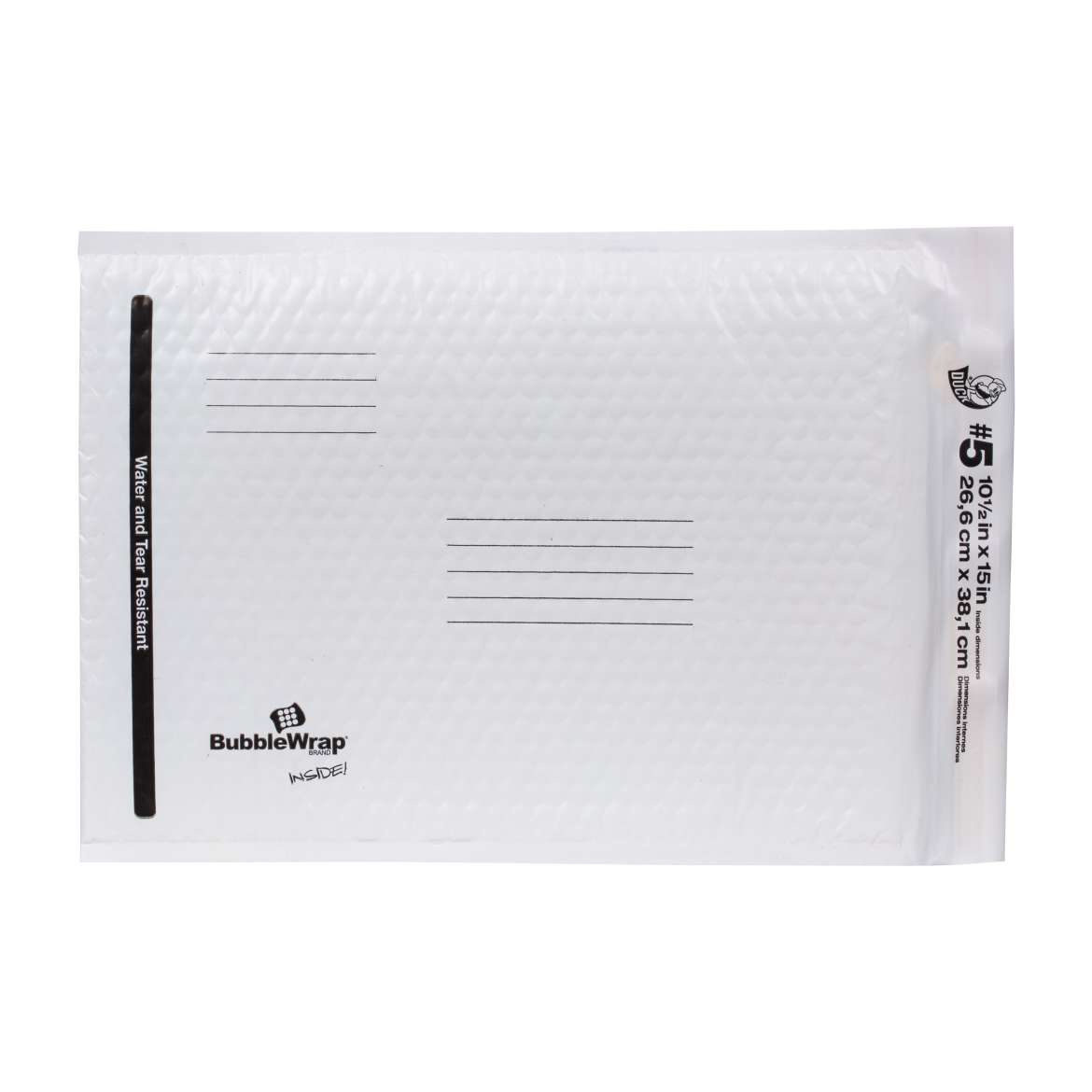 Duck Brand White Poly Bubble Mailers