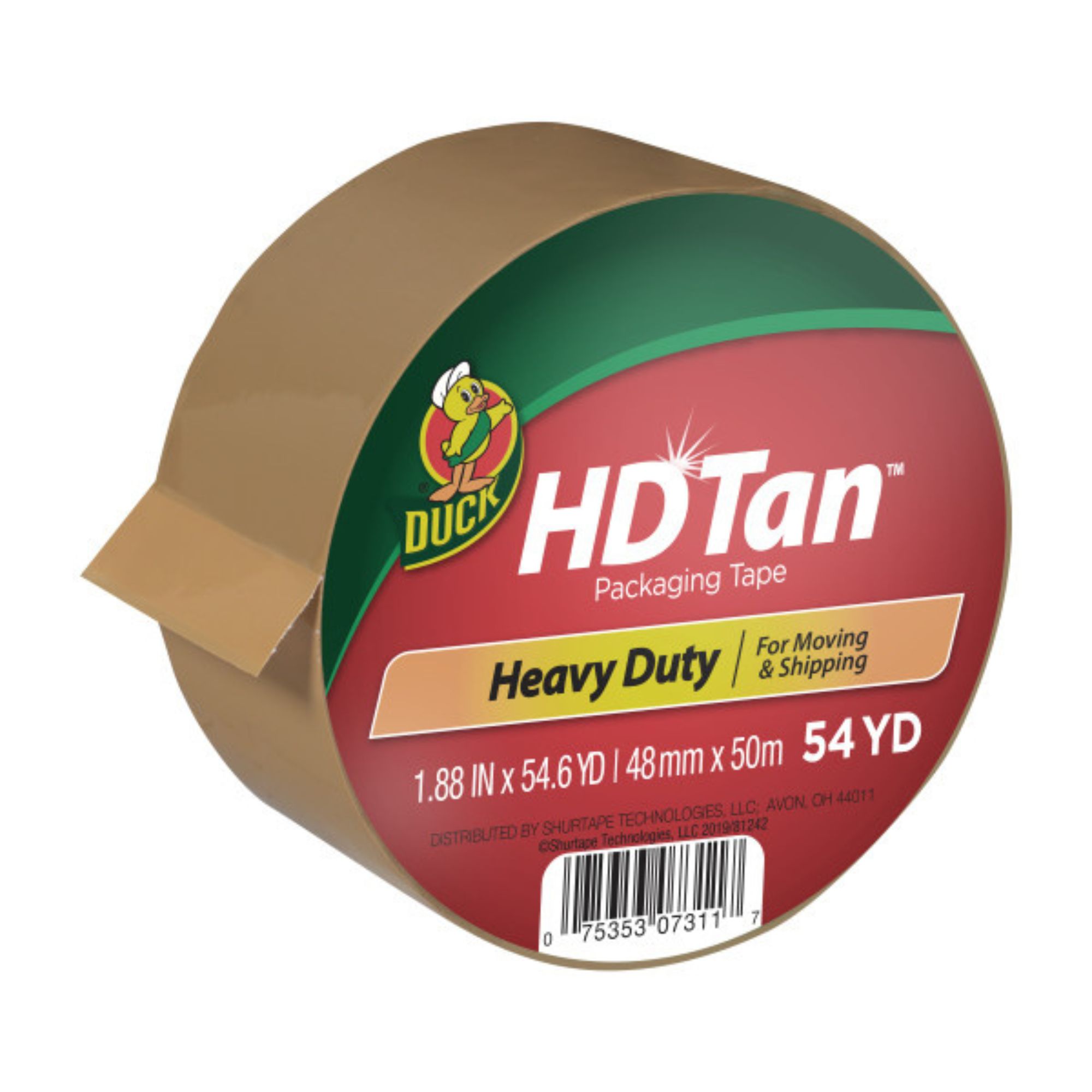 Duck Brand HD Tan Heavy-Duty Packaging Tape
