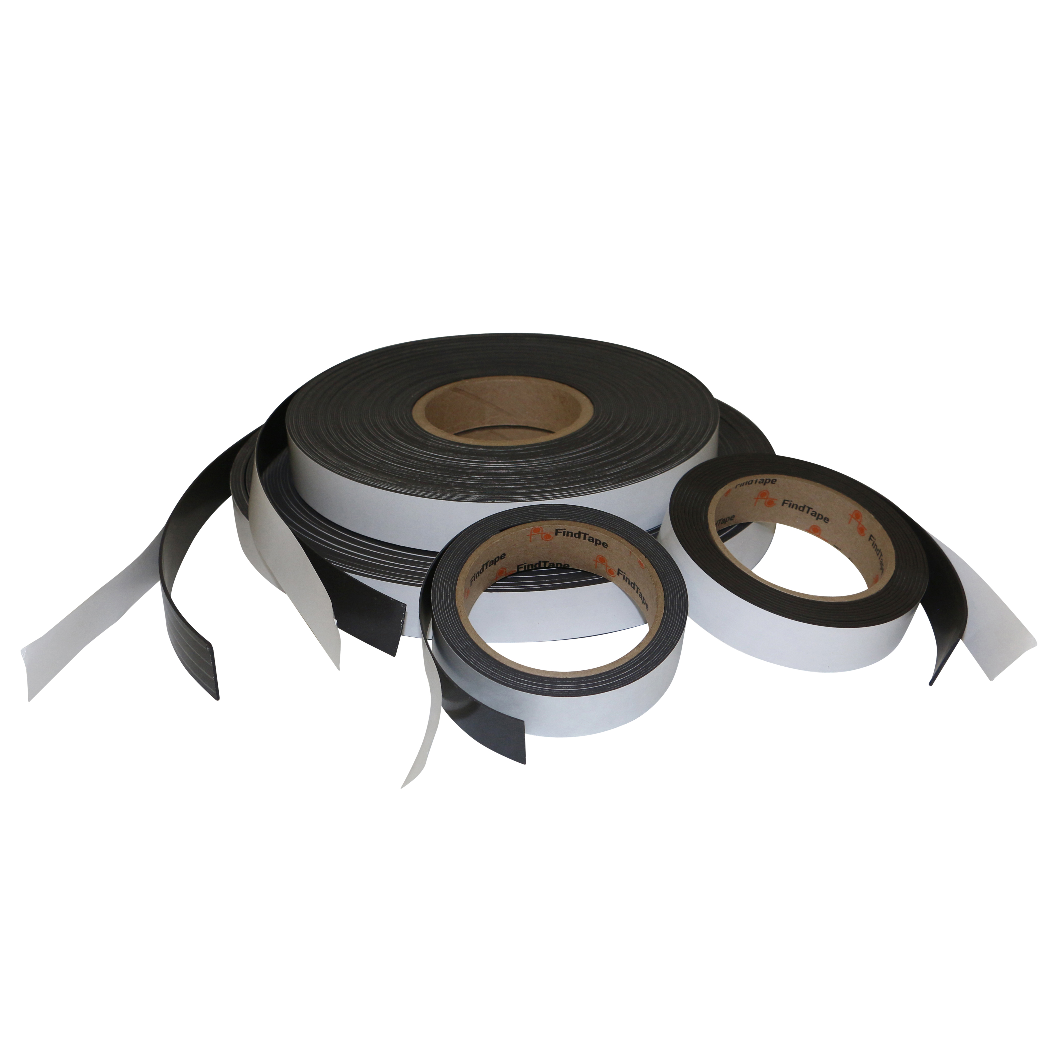 FindTape MGRS Receptive Steel Tape: 1/2 in Black x 100 ft. *outdoor-grade 