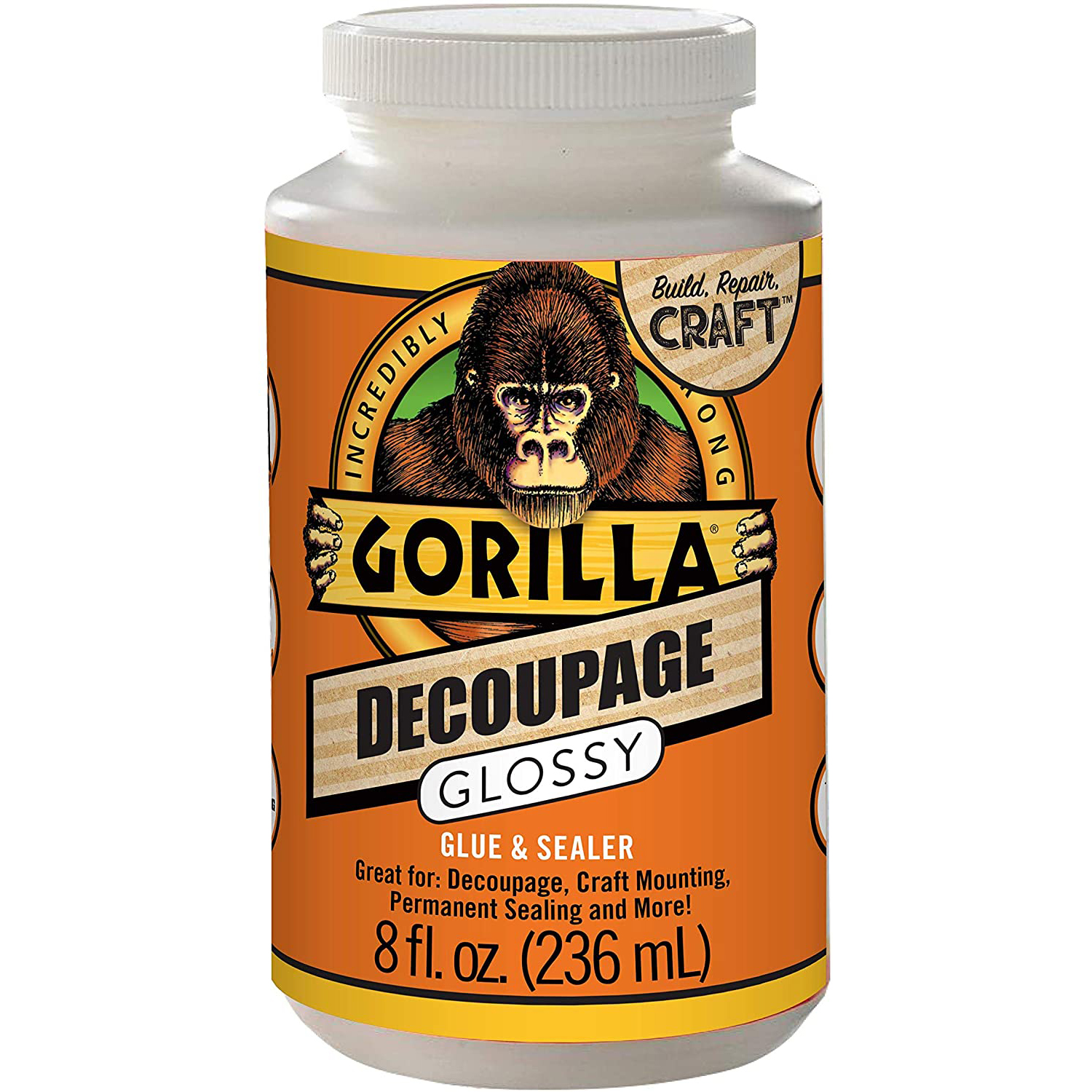 Gorilla Decoupage Glossy Glue &amp; Sealer [Discontinued]