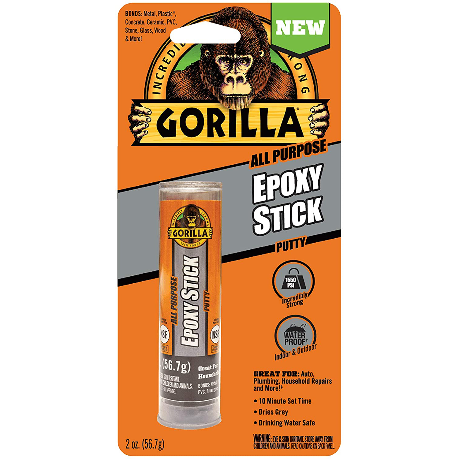 Gorilla 4242502 Epoxy Stick Putty