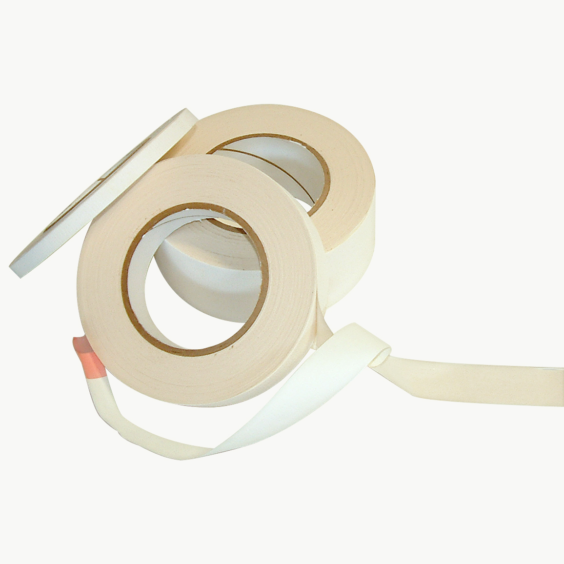 White x 36 yds. P-02 Double Coated Kraft Paper Tape: 3/4 in Permacel Nitto 