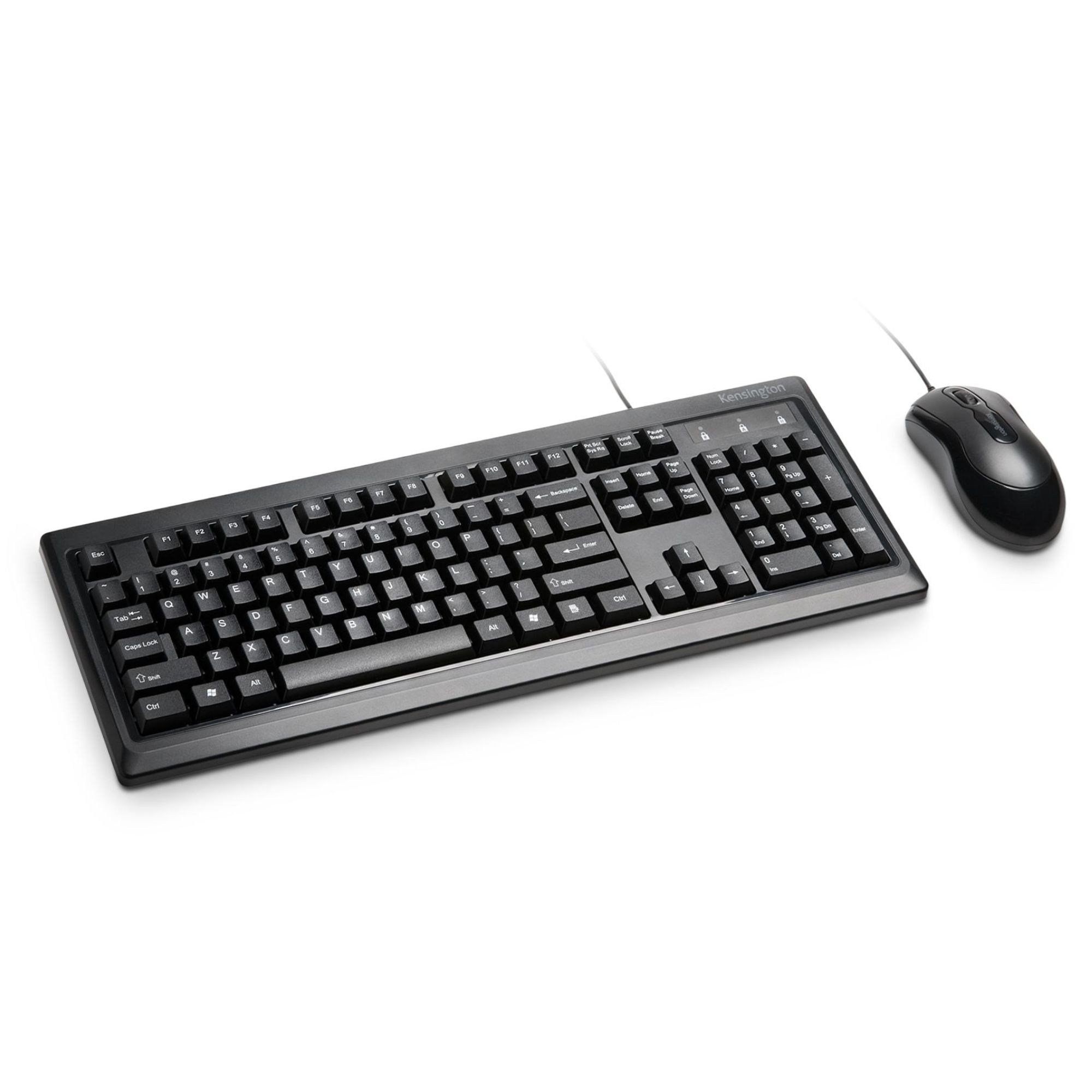 Kensington K72436AM Keyboard for Life Desktop Set with Mouse [Wired USB]
