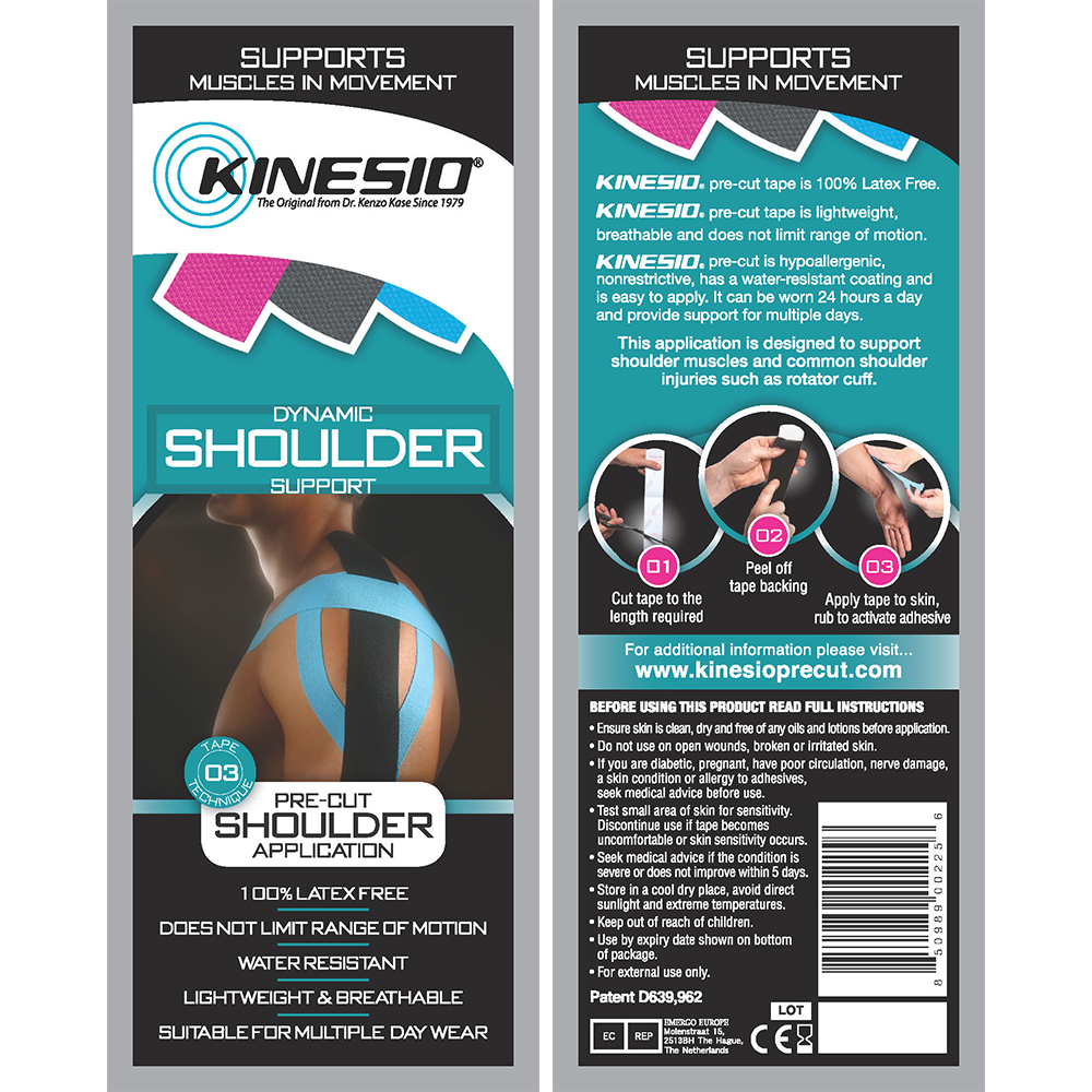 KINESIO Pre Cut Tape Kinesiology tape for NECK injuries & support FREE POST 