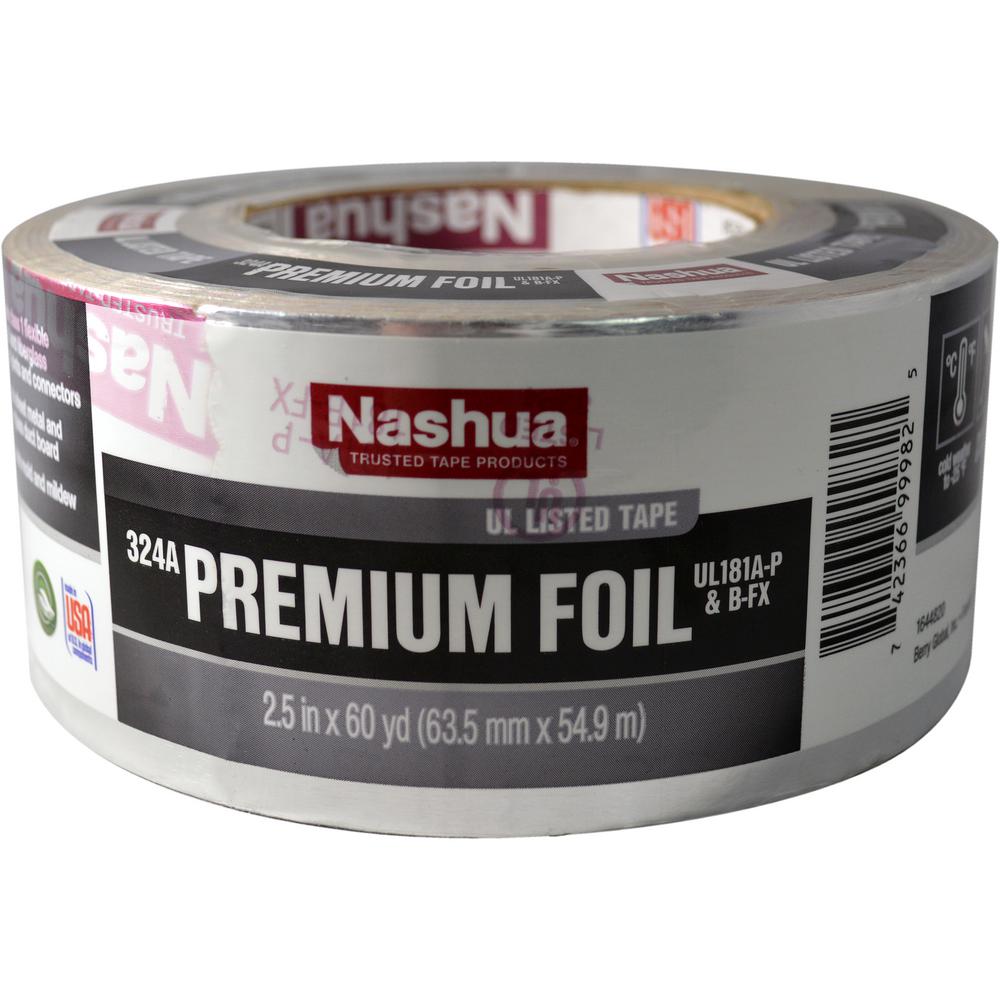 Nashua Cold Weather Premium Foil Tape [UL 181 A &amp; B listed / Linered] (324A)