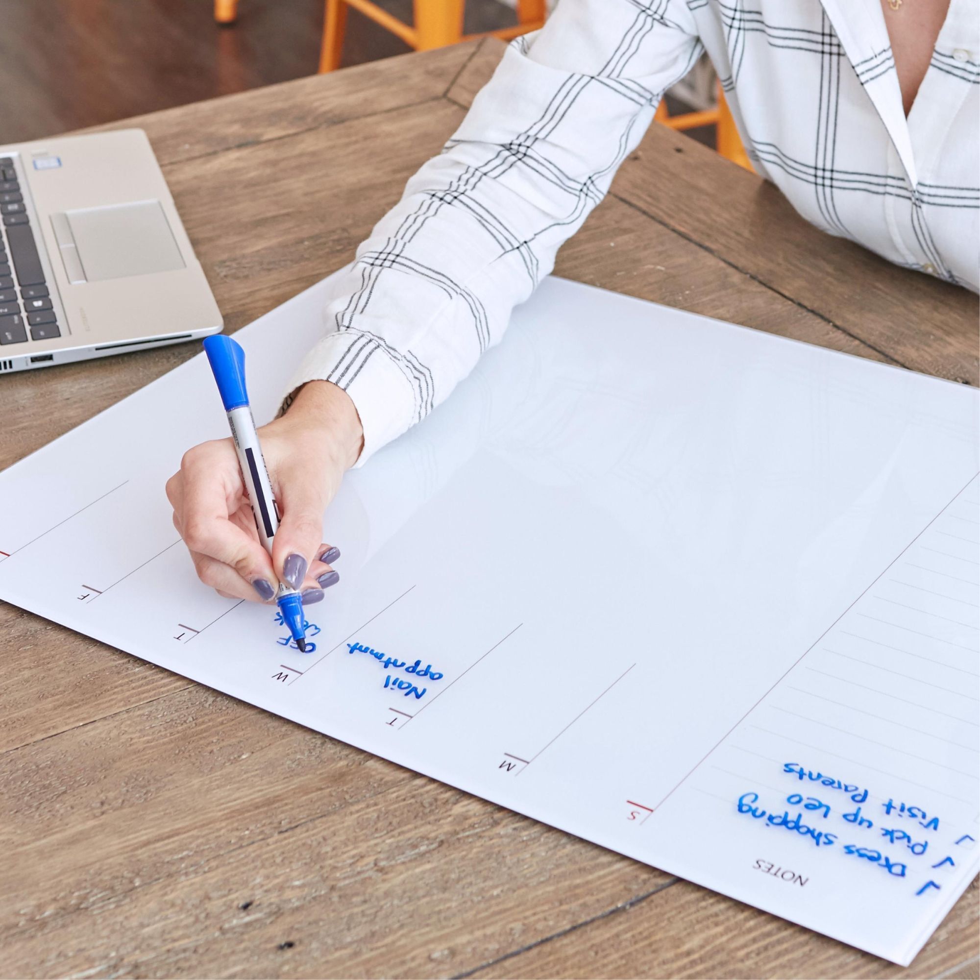 Quartet  Glass Dry-Erase Desktop Weekly Planner