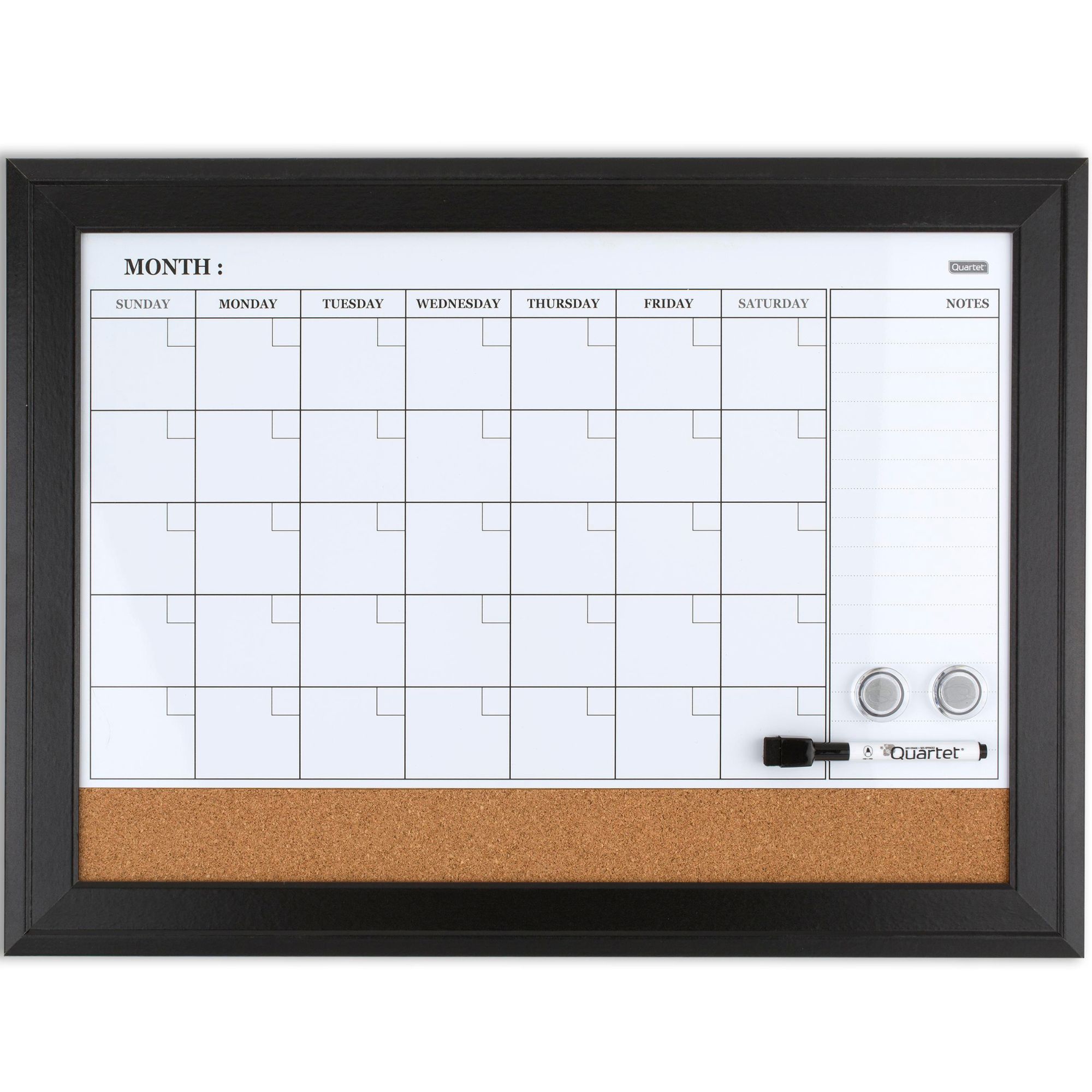 Quartet DryErase Calendar & Corkboard