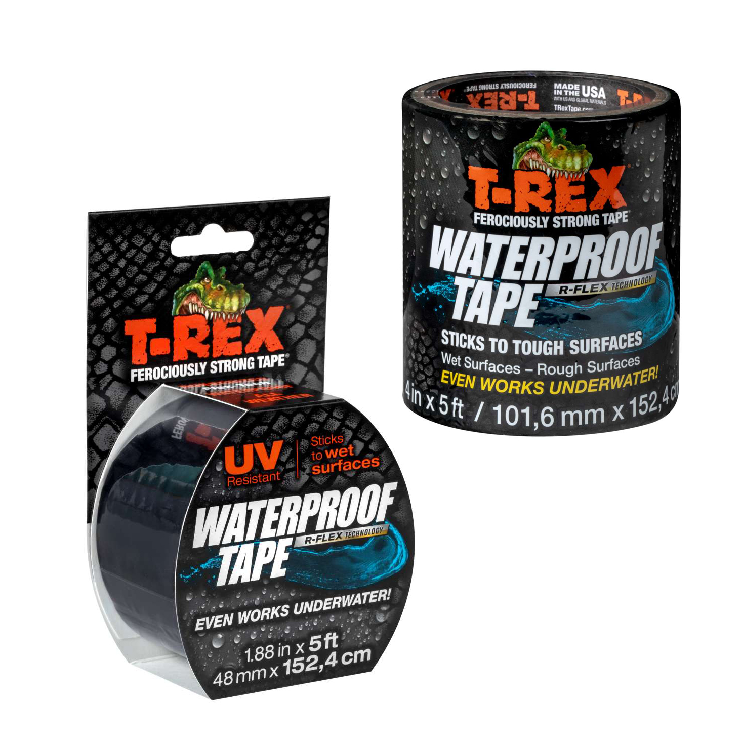 T-REX Ferociously Strong Repair Tape Sticks to Wet Surfaces All Weather and U... 